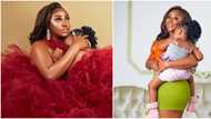 "So why are you now hiding her face?" Reactions as Ini Edo shares another adorable photo of her daughter