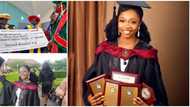 Nigerian lady removed from university in 2016 for poor performance emerges best student, sweeps awards & 400k