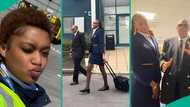 "What a flex": Pretty flight attendant captured working with dad who's a pilot