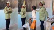 "I can see the pain": Short NYSC member given a chair to stand and write on chalkboard, video goes viral