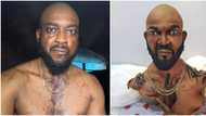 “Creativity at Its Best”: Nigerians React to Cake Lookalike of Scar, Chidi Mokeme’s Character in a Movie
