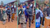 "He must be a billionaire": Wedding video of pretty lady and disabled husband breaks internet