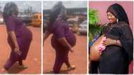 "Mama of twins": Pregnant woman with gigantic baby bump walks slowly, video goes viral on TikTok