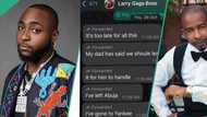 Alleged chat between Davido & Larry Gaga on reasons he arrested Abu Salami leaks: “He disgraced me”