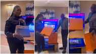 “For putting up a good fight”: Video as Pastor Tobi gifts Eniola Badmus Hermes Birkin bag after election drama