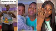 Curvy sales girl marries her boss, flaunts wedding ring in viral video, people react