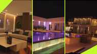 "Building my empire": Adebayor shows off newly completed mansion, exotic rooms, ceramic walls