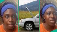 Video as Nigerian man abandons pregnant wife on road at 9pm for refusing to push his car