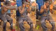 "He fears no one": Rare video of VeryDarkMan with Hausa men leaks online, people react to clip