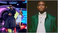"Enter boutique & price trousers": Reactions as singer Chike performs in skirt at BBN eviction show