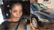 I bought what my salary can afford - Wizkid's 1st baby mama slams people teasing her for driving Toyota Camry (video)