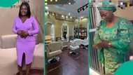 "I love mummy": Lady goes viral after taking mother to her new hair studio, shares dramatic moment