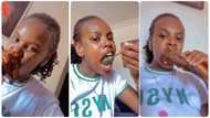 Funny NYSC corper starts eating everything after she emerges financial secretary of CDS
