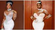 Celebrity style recreations: Lady replicates influencer Papaya Ex's birthday dress, Nigerians share thoughts