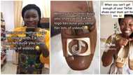 Lady shows 'TikTok shoes' mum gifted her after sending many videos from the app