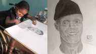 Physically challenged child artist draws beautiful portrait of VP Osinbajo