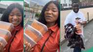 Lady and her husband comes back with 5 pates of jollof rice after attending church service