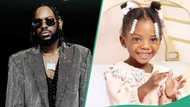 "Simi don born Siri": Adekunle Gold & daughter watch Yoruba film, fans drool over Deja's accent