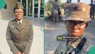 "God bless America": Lady joins US army after undergoing tough training that transformed her life