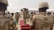 Shugabannin Tsaro CDS, COAS, CAS, da IGP Sun Dira Maiduguri Gabanin Zuwan Shugaba Buhari