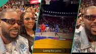 "I don't know what I am watching": Adekunle Gold confesses as he takes Simi on a basketball date