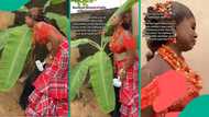 Video shows moment emotional bride visited her late father's graveside on wedding day