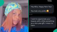 Chat surfaces as lady gets N600k from man for being beautiful, people react