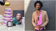 He gave himself: Hilarious reactions as Boma shows off money cake, small chops and other gifts from fans