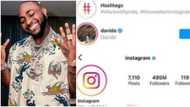 OBO way: Instagram's official account with almost 500m followers follows Davido, Nigerians react