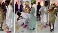 Video of man rocking pink crocs on agbada goes viral, internet users amused