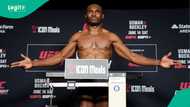 "Naija no dey carry last": Usman steps out with Nigerian flag on his face at UFC weigh-in