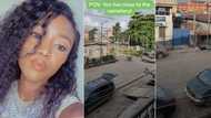 "My head wan burst": Lady who lives close to cemetery shares video of her situation, people react