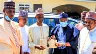 Luck shines on 50-year-old man who trekked for Buhari in 2015 as he receives N2m, car gift from Gombe governor