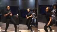 Queen Baby: Lady in black jean dances with amazing talent, pulls Ankara dress, gives stunning steps in video