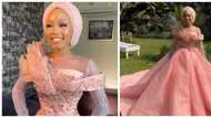 Wedding fashion: Beautiful bride dazzles in 2-in-1 wedding dress, internet users in awe