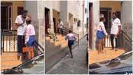 Lady visits boyfriend's house, suspects he's keeping side chick, he blocks her