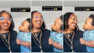"He got a new mama": Baby gets confused after seeing his mum in wig, looks at her strangely in video