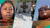 Lady heartbroken, shares what she saw after visiting father's gravesite for the first time