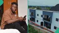 Handsome man successfully completes work on his beautiful mansion, posts video online