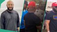 2000 Kids rush Yul Edochie as he visits orphanage home for their festive party, many slam his video