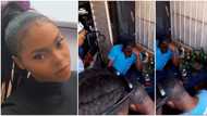 Secular turned gospel singer Chidinma preaches in Yoruba to men at beer parlour, video goes viral