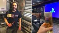 Creative man builds beautiful underground bar using leftover materials, photos go viral