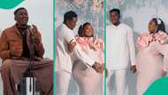 Moses Bliss, Ebuka Songs react as Victor Thompson, wife welcome 1st child after 4 years, 9 months