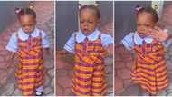 Little girl vehemently tells mum not to video her as she goes to school for the first time, video causes stir