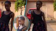 Girl catwalks as she struts in heels, looks confident, video melts hearts: “She is natural”