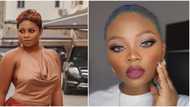 She's beautiful, she just messed up on BBNaija: Nigerians gush over Tega as she debuts new look with blue hair