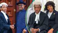 Wike, wife celebrate as son is called to Nigerian Bar, photos trend