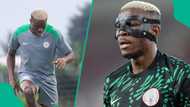 Relief in Super Eagles camp as Victor Osimhen finally arrives for World Cup playoffs