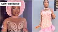 Lady left astounded over asoebi dress tailor recreated, Nigerians react