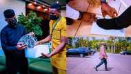 Osinbajo rocks young shoemaker's sandals after viral tweet, visit to Aso Rock